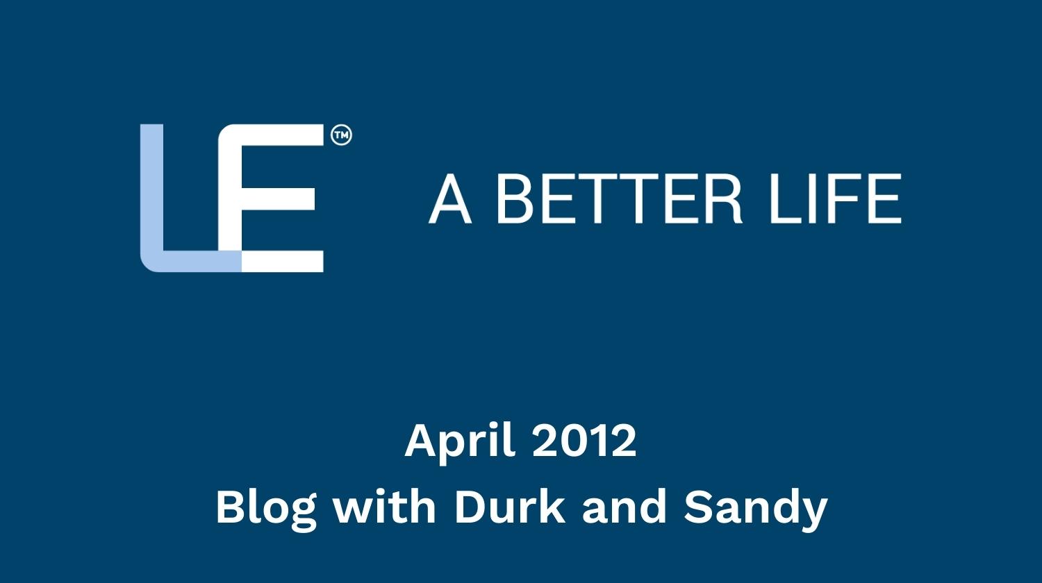 April 2012 Blog with Durk and Sandy