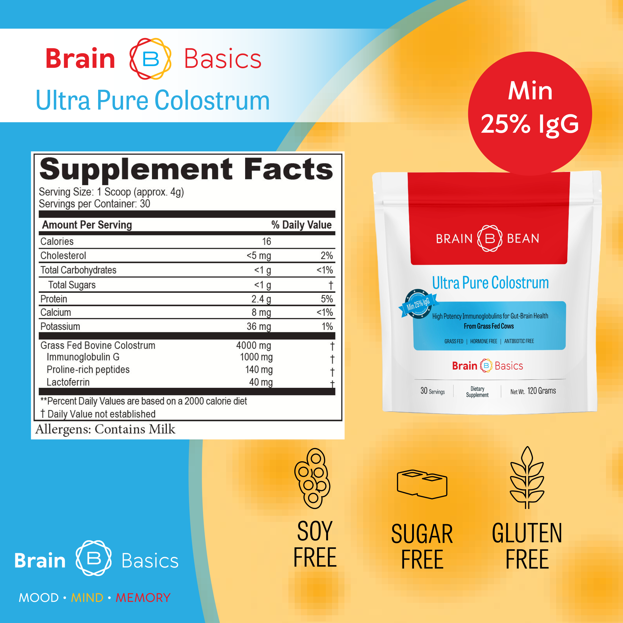 Brain Basics: Ultra Pure Colostrum
