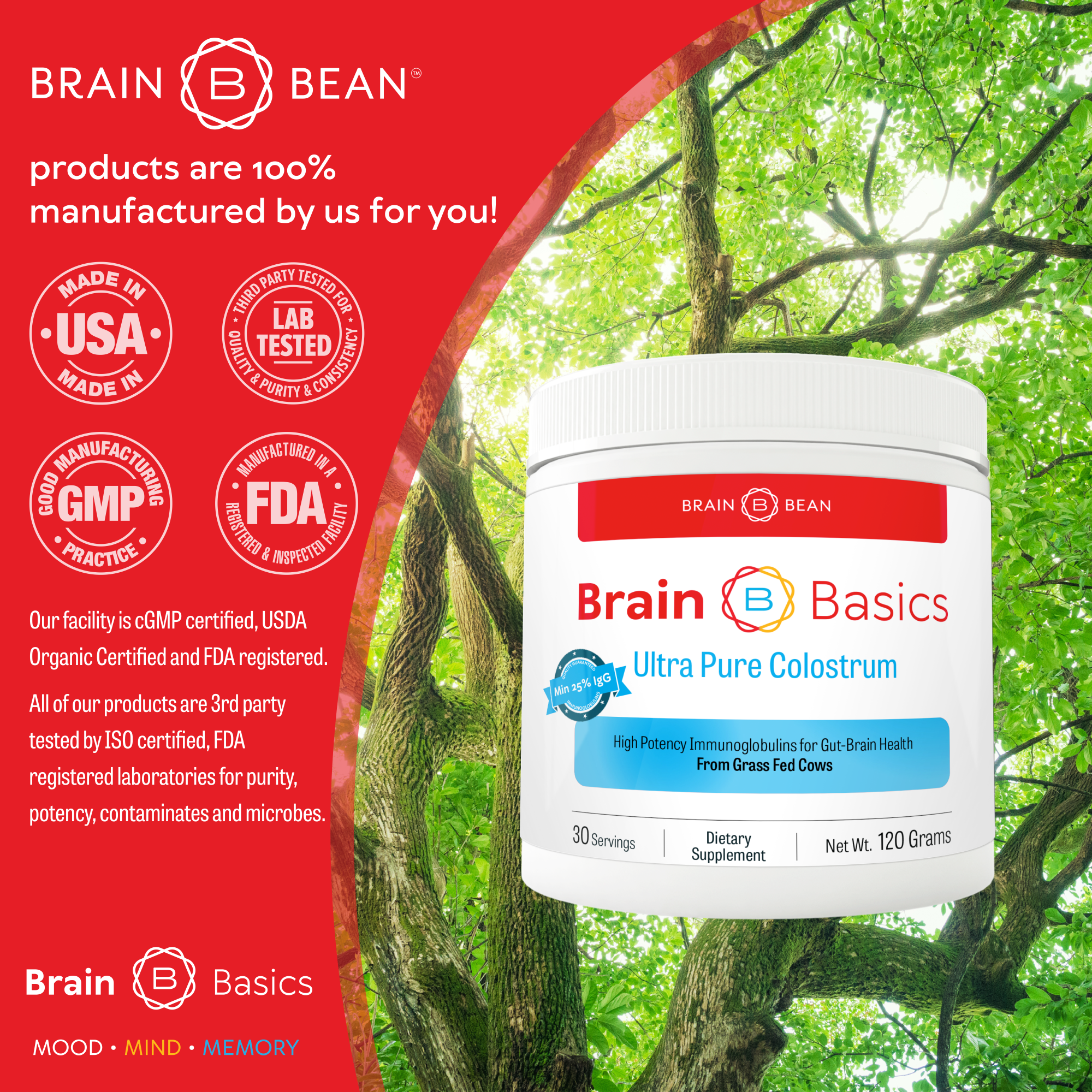 Brain Basics: Ultra Pure Colostrum