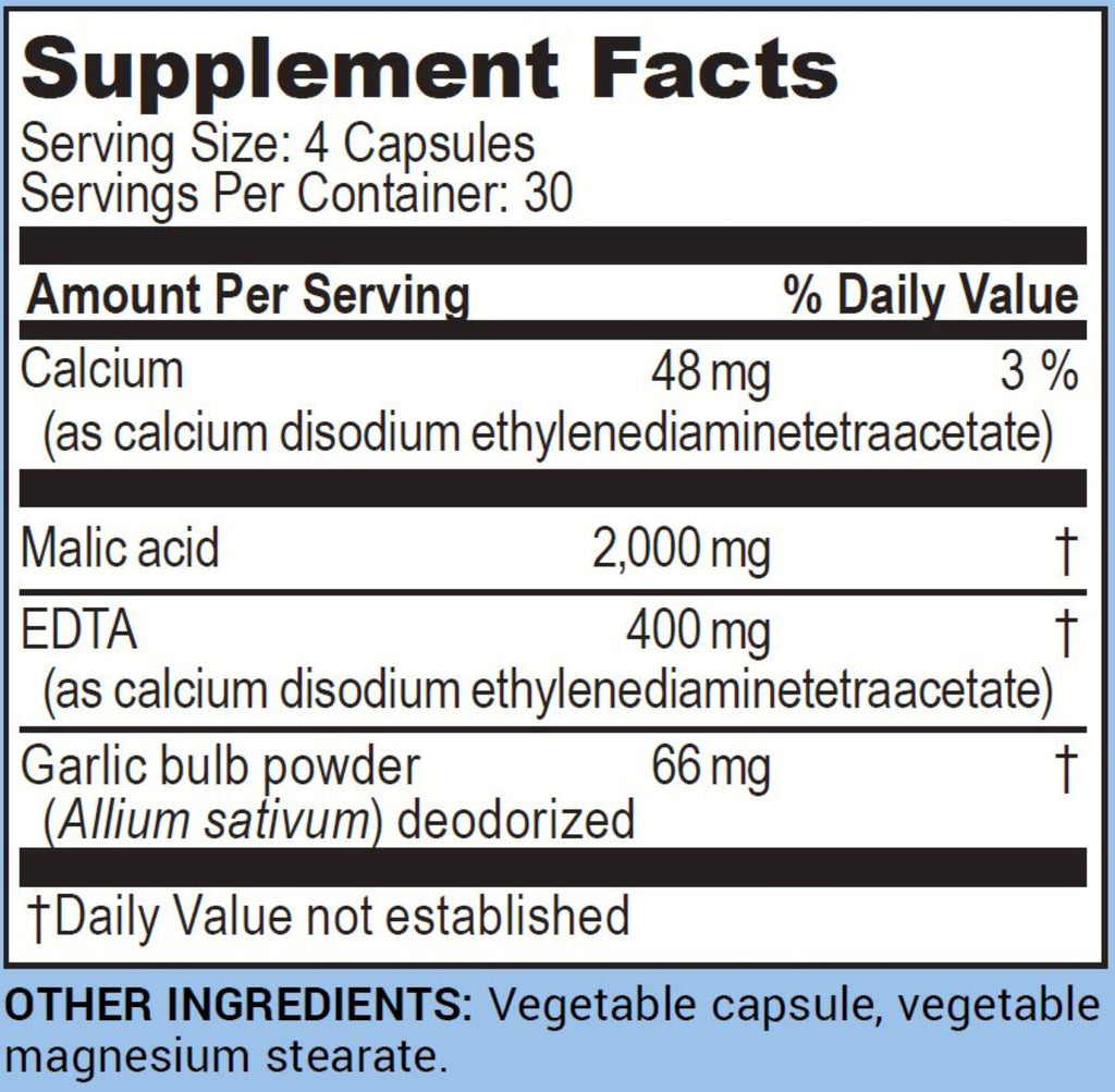 EDTA Chelator Complex™ w/Malic acid - 120 Caps