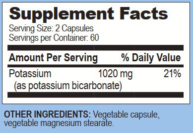 Life Enhancement - High Potency Potassium Supplement - 1020mg Elemental Potassium - Muscle, Nerve, Brain, Bone, fluid balance & Heart Support -  - No Additives - Made in USA (240 or 120 Count)