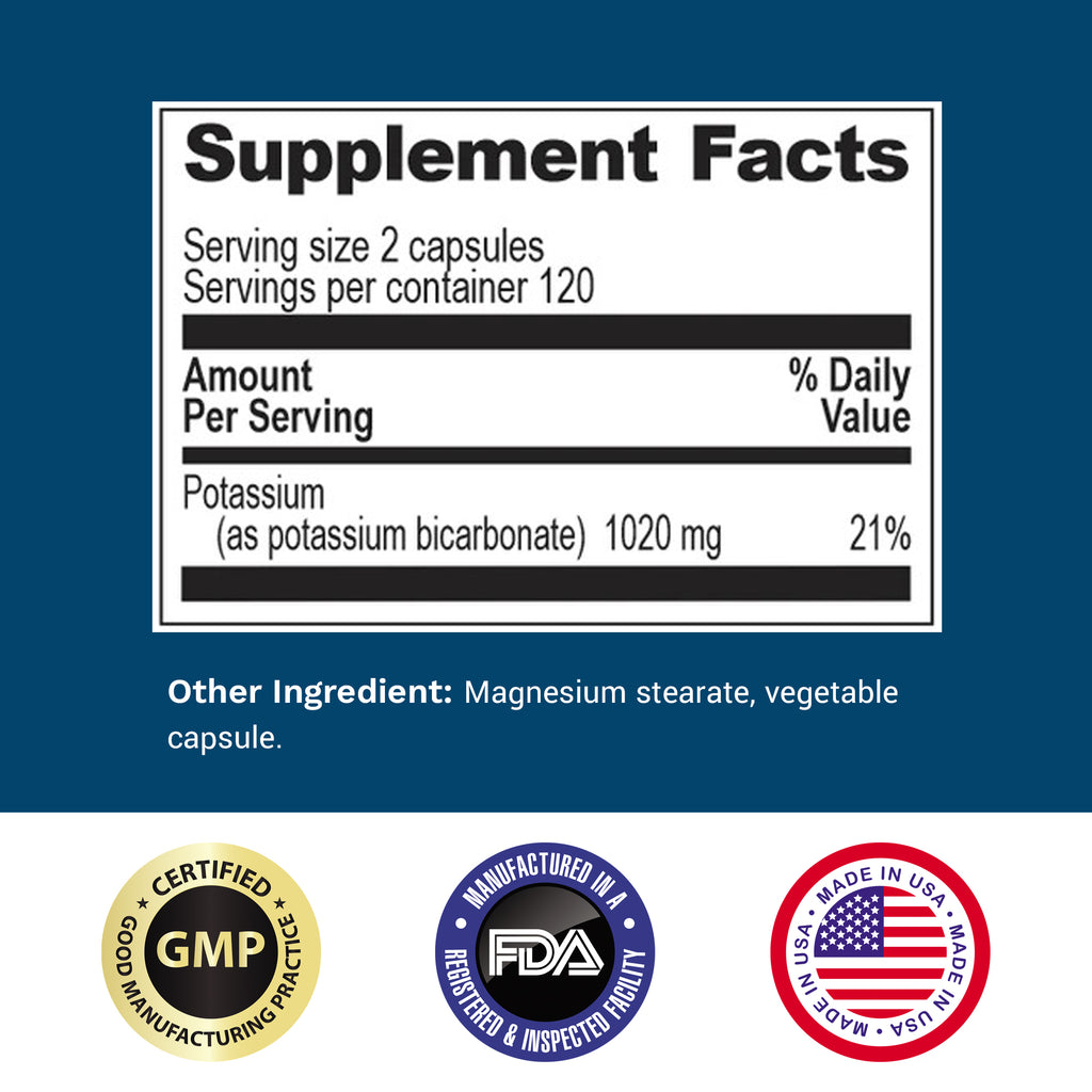 Potassium Supplement- 240 Caps